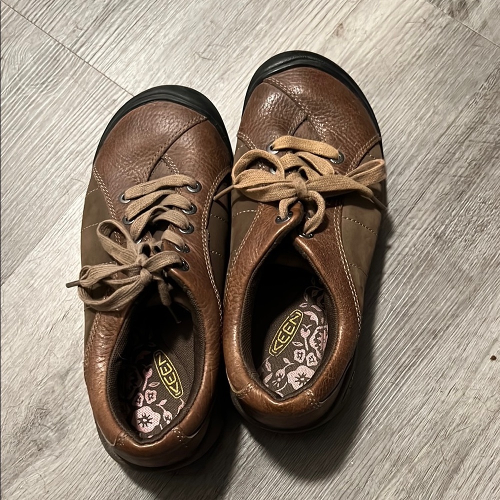 Keen Brown Leather Casual Shoes